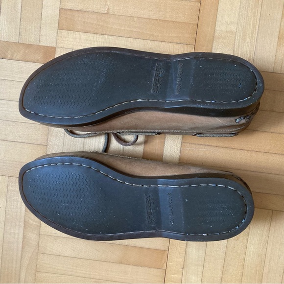 Sperry Top-Siders authentic original tan leather 2-eye boat shoes women US 6.5 - Picture 7 of 8